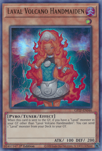 Laval Volcano Handmaiden - GFTP-EN046 Ultra Rare 1st Edition