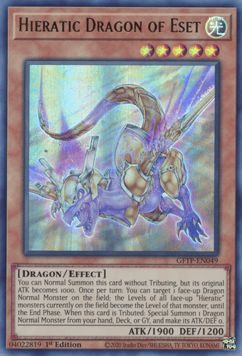 Hieratic Dragon of Eset - GFTP-EN049 Ultra Rare 1st Edition