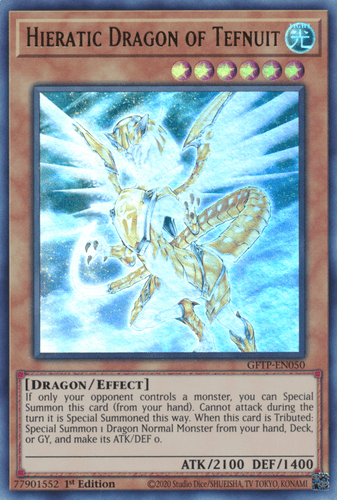 Hieratic Dragon of Tefnuit - GFTP-EN050 Ultra Rare 1st Edition