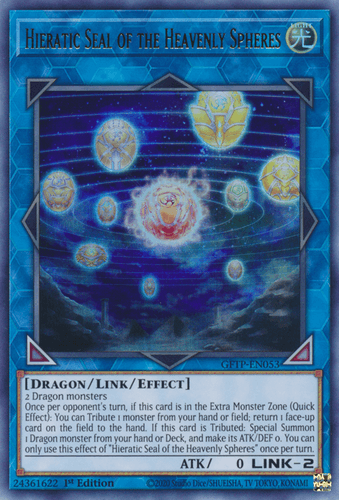 Hieratic Seal of the Heavenly Spheres - GFTP-EN053 Ultra Rare 1st Edition