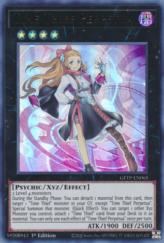 Time Thief Perpetua - GFTP-EN065 Ultra Rare 1st Edition