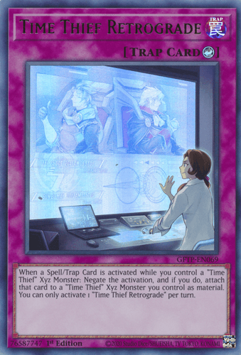 Time Thief Retrograde - GFTP-EN069 Ultra Rare 1st Edition