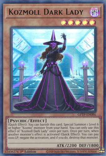 Kozmoll Dark Lady - GFTP-EN086 Ultra Rare 1st Edition