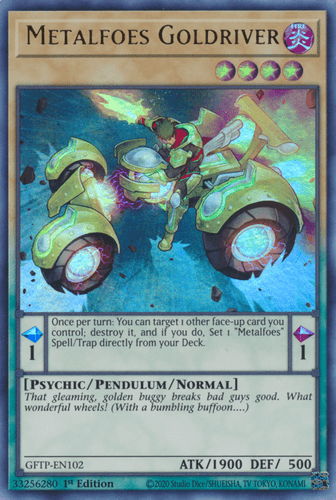 Metalfoes Goldriver - GFTP-EN102 Ultra Rare 1st Edition