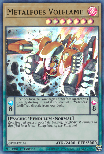Metalfoes Volflame - GFTP-EN103 Ultra Rare 1st Edition