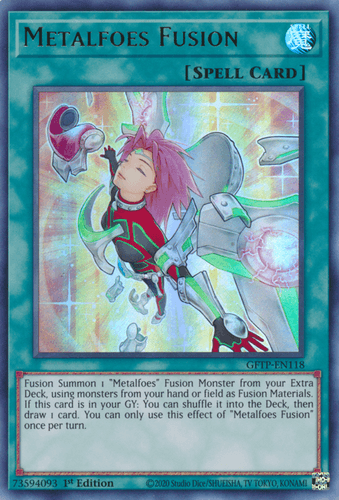 Metalfoes Fusion - GFTP-EN118 Ultra Rare 1st Edition