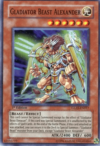 Gladiator Beast Alexander - GLAS-EN017 Super Rare 1st Edition