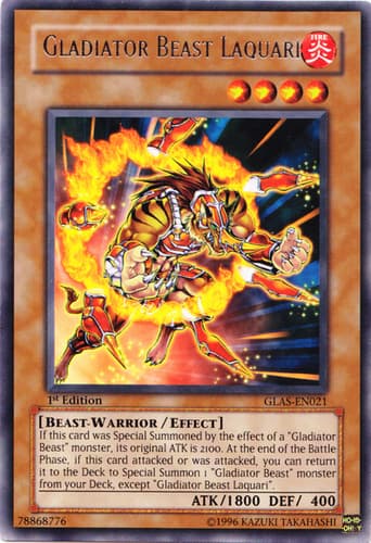 Gladiator Beast Laquari - GLAS-EN021 Rare Unlimited
