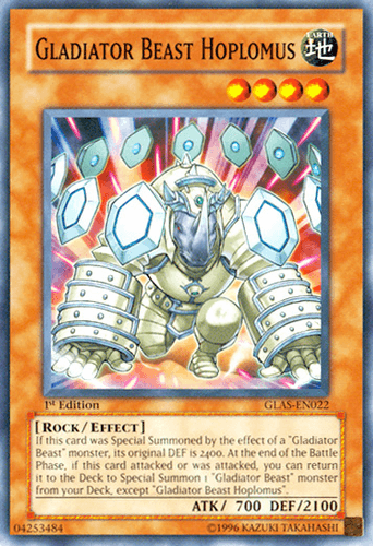 Gladiator Beast Hoplomus - GLAS-EN022 Common 1st Edition