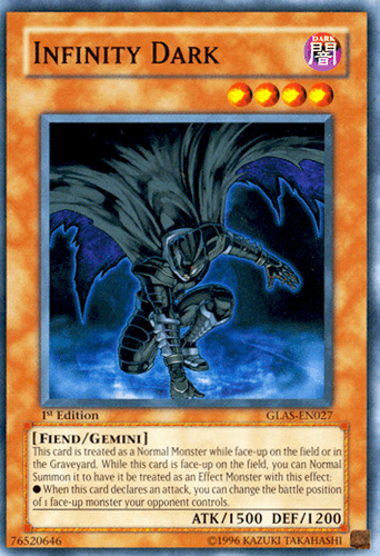 Infinity Dark - GLAS-EN027 Common 1st Edition