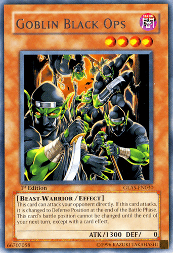 Goblin Black Ops - GLAS-EN030 Rare 1st Edition