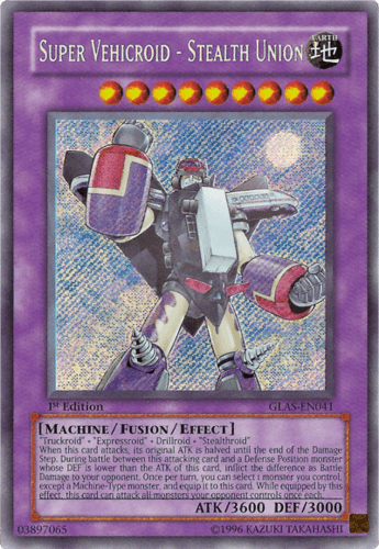 Super Vehicroid - Stealth Union - GLAS-EN041 Secret Rare Unlimited
