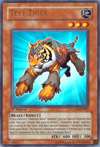 Test Tiger - GLAS-EN082 Ultimate Rare 1st Edition