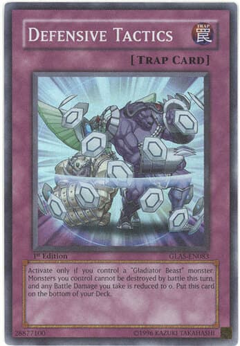 Defensive Tactics - GLAS-EN083 Ultimate Rare 1st Edition