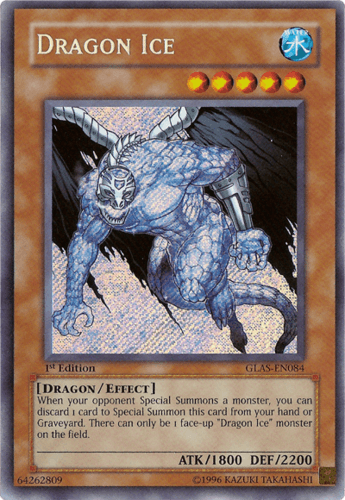 Dragon Ice - GLAS-EN084 Secret Rare Unlimited