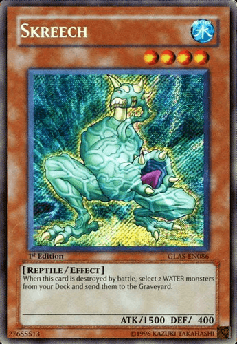Skreech - GLAS-EN086 Secret Rare 1st Edition