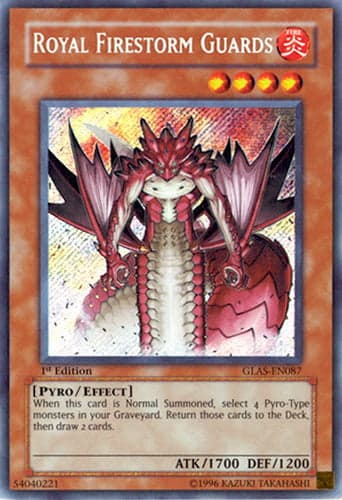 Royal Firestorm Guards - GLAS-EN087 Secret Rare Unlimited
