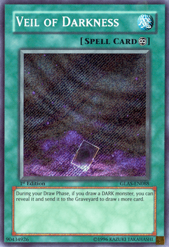 Veil of Darkness - GLAS-EN088 Secret Rare 1st Edition