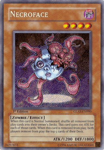 Necroface - GLAS-EN090 Secret Rare Unlimited