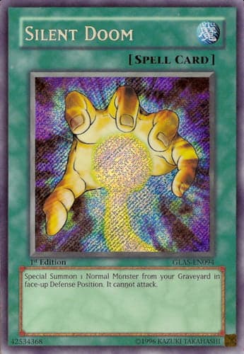Silent Doom - GLAS-EN094 Secret Rare 1st Edition