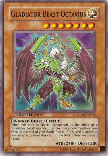 Gladiator Beast Octavius - GLAS-ENSP1 Super Rare Limited Edition