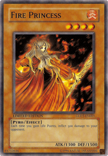 Fire Princess - GLD1-EN005 Common Limited Edition