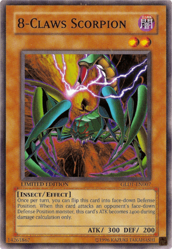 8-Claws Scorpion - GLD1-EN007 Common Limited Edition