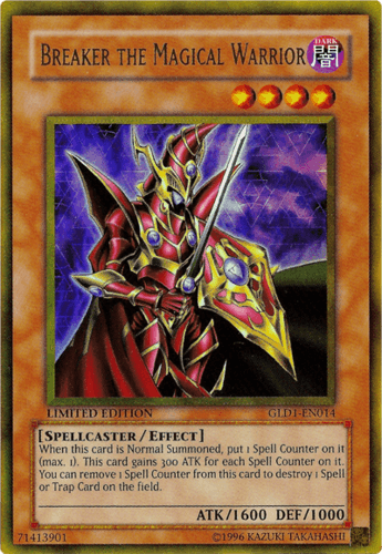 Breaker the Magical Warrior - GLD1-EN014 Gold Rare Limited Edition