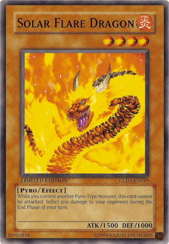 Solar Flare Dragon - GLD1-EN019 Common Limited Edition
