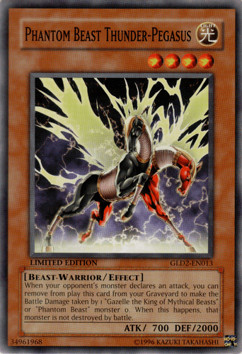 Phantom Beast Thunder-Pegasus - GLD2-EN013 Common Limited Edition