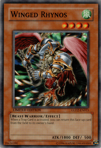 Winged Rhynos - GLD2-EN015 Common Limited Edition