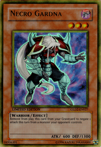 Necro Gardna - GLD2-EN027 Gold Rare Limited Edition