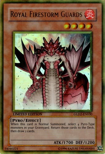 Royal Firestorm Guards - GLD2-EN030 Gold Rare Limited Edition
