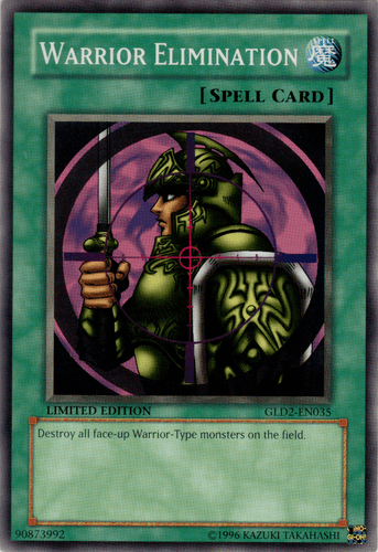 Warrior Elimination - GLD2-EN035 Common Limited Edition