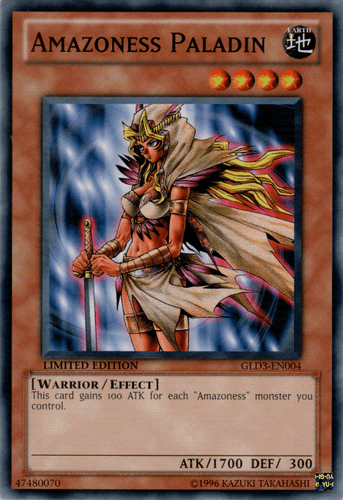 Amazoness Paladin - GLD3-EN004 Common Limited Edition