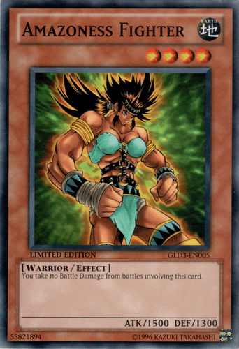 Amazoness Fighter - GLD3-EN005 Common Limited Edition