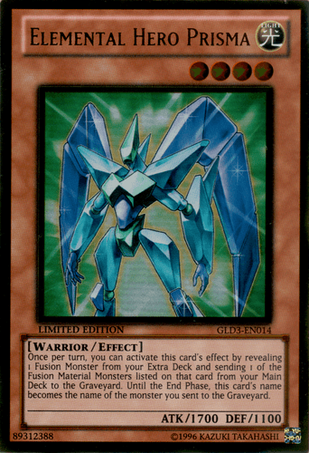 Elemental HERO Prisma - GLD3-EN014 Gold Rare Limited Edition