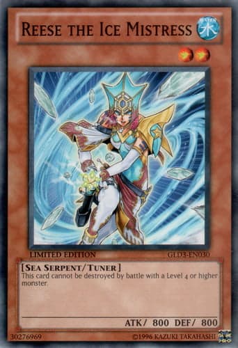Reese the Ice Mistress - GLD3-EN030 Common Limited Edition