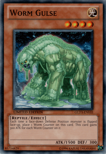 Worm Gulse - GLD3-EN035 Common Limited Edition