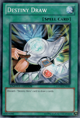 Destiny Draw - GLD3-EN044 Common Limited Edition