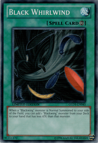 Black Whirlwind - GLD3-EN045 Common Limited Edition