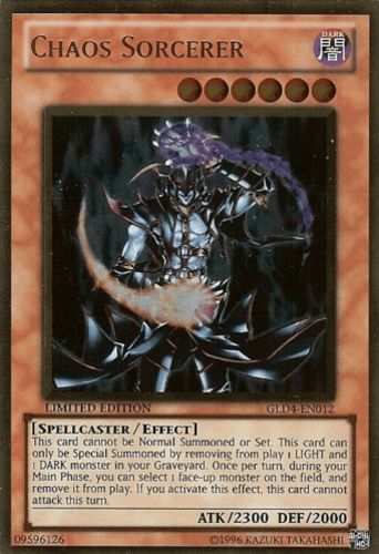 Chaos Sorcerer - GLD4-EN012 Gold Rare Limited Edition