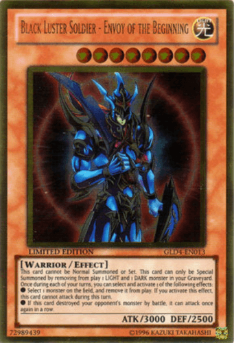 Black Luster Soldier - Envoy of the Beginning - GLD4-EN013 Gold Rare Limited Edition
