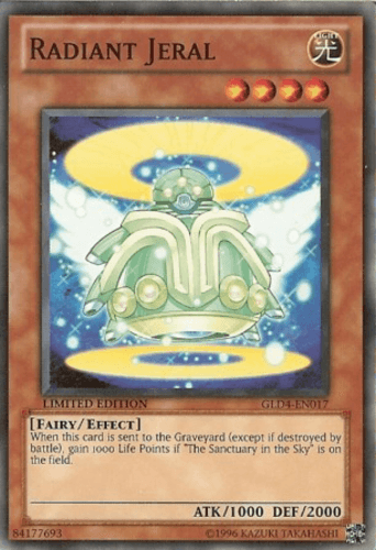 Radiant Jeral - GLD4-EN017 Common Limited Edition