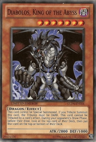 Diabolos, King of the Abyss - GLD4-EN018 Common Limited Edition