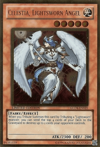 Celestia, Lightsworn Angel - GLD4-EN025 Gold Rare Limited Edition