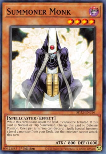 Summoner Monk - GLD4-EN027 Gold Rare Limited Edition