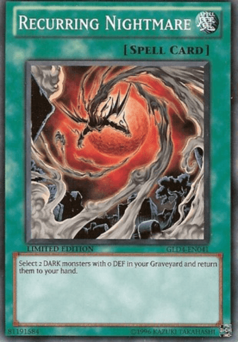Recurring Nightmare - GLD4-EN041 Common Limited Edition
