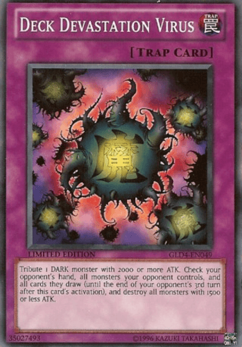 Deck Devastation Virus - GLD4-EN049 Common Limited Edition