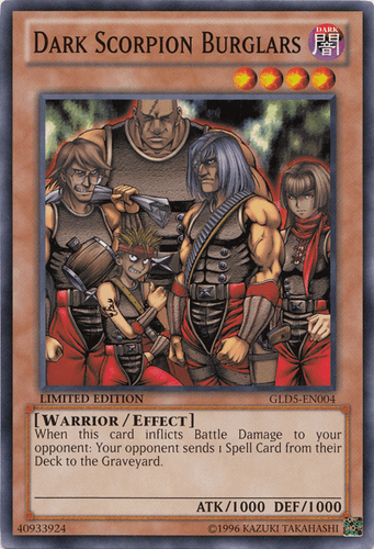 Dark Scorpion Burglars - GLD5-EN004 Common Limited Edition